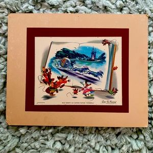 Rare Vintage (1940s) Disney Print - Cinderella